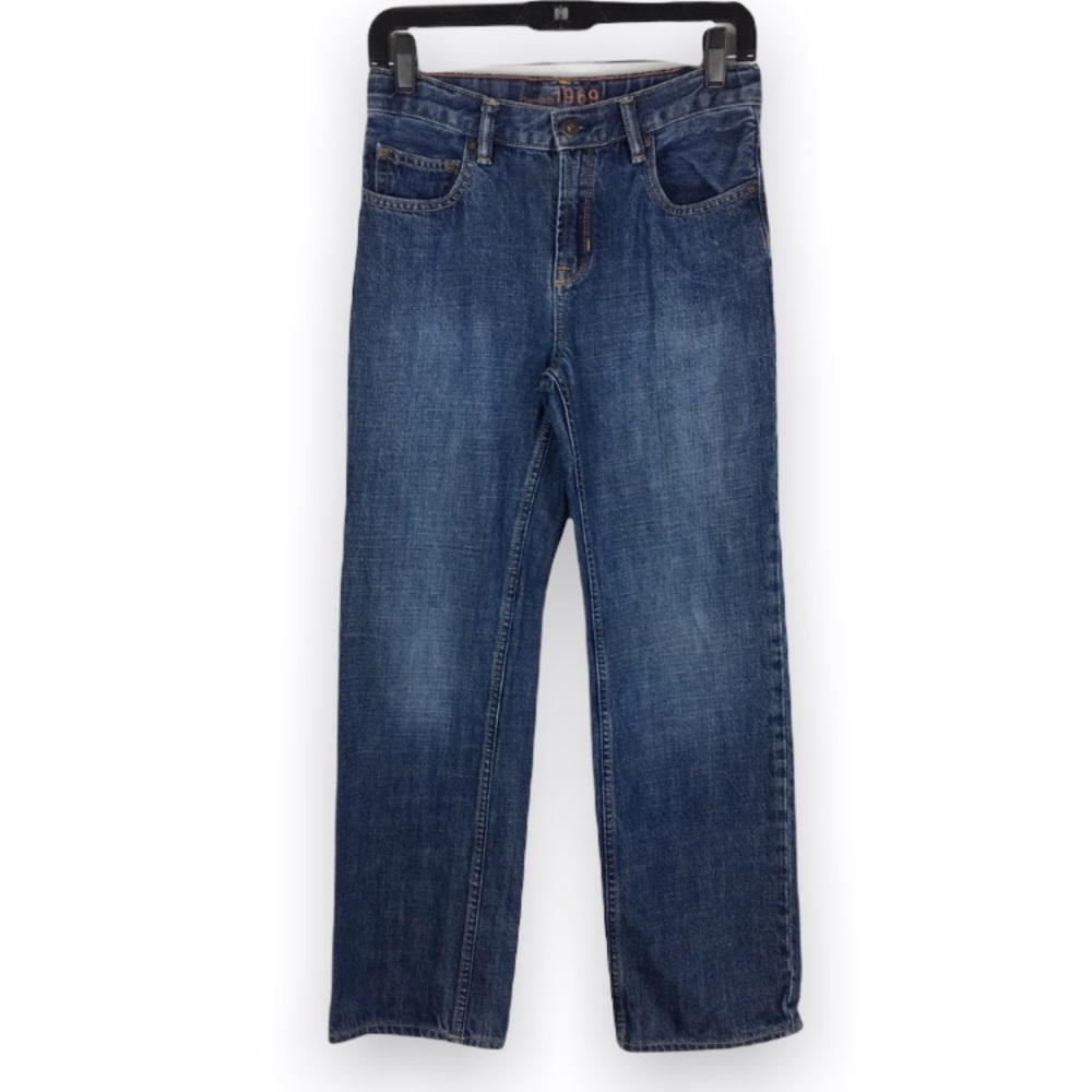 Gap Original Fit Boys Kids Adjustable Waist Denim Jeans Straight Leg Size 14